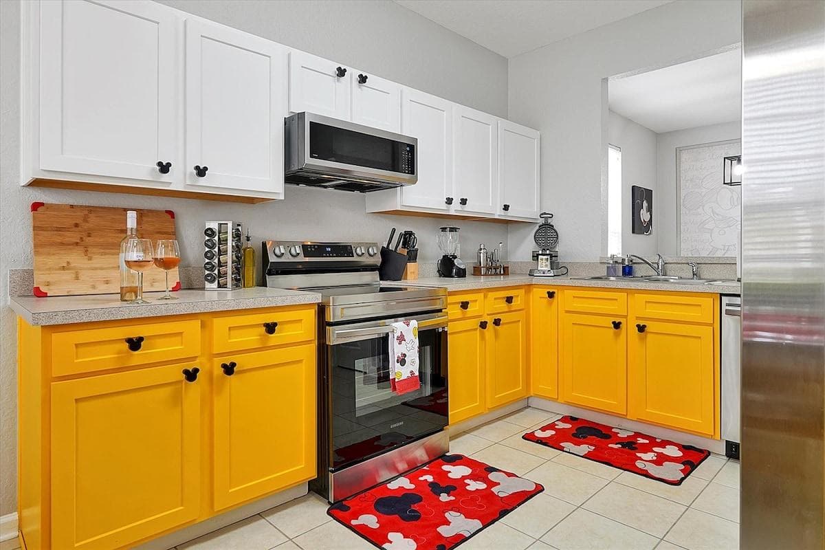 Fully stocked kitchen